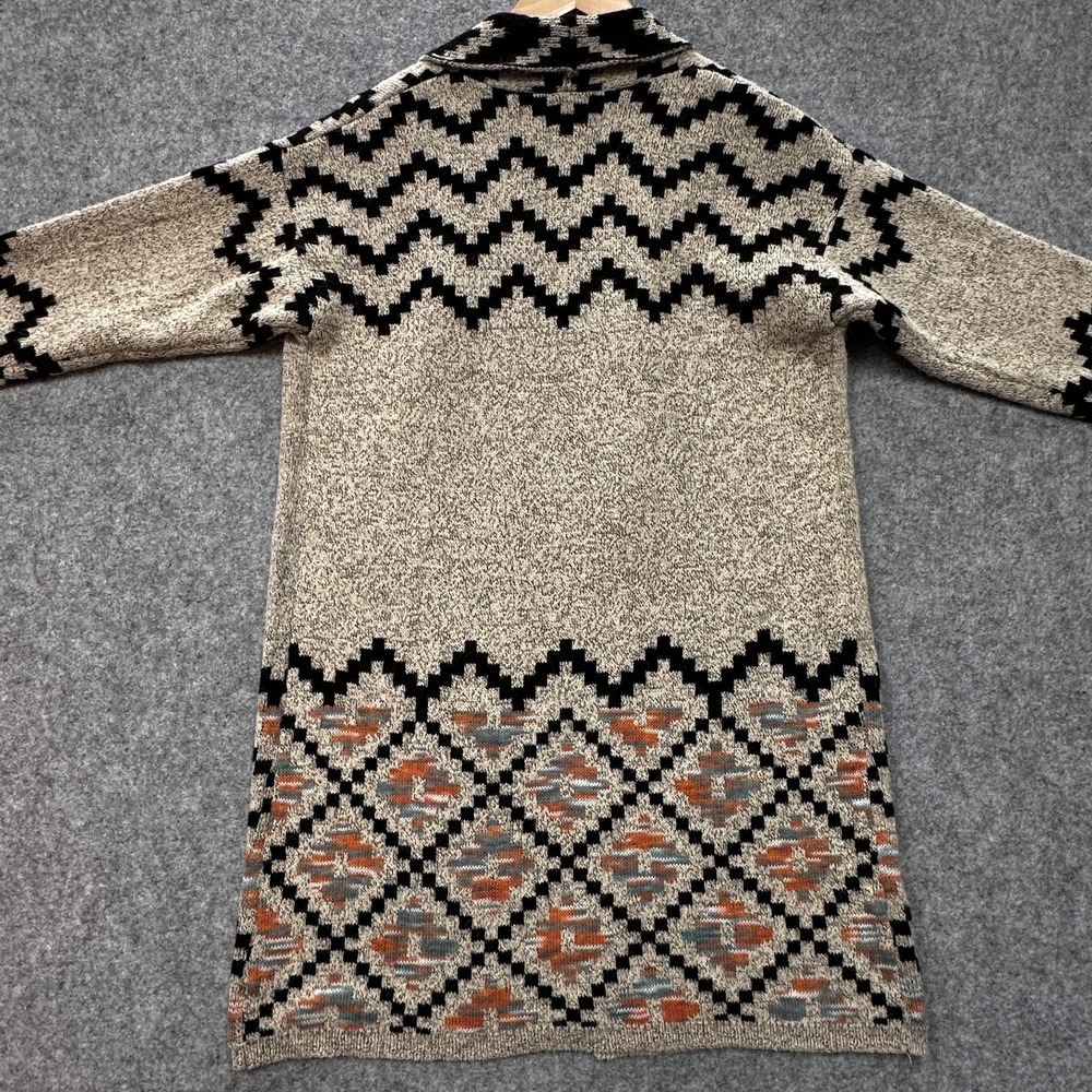 Linda Anderson Long Cardigan Womens S Desert Horizon Shawl Type Beige Southwest - Picture 5 of 9